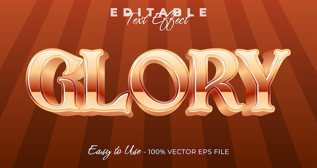 Glory 3d logo template editable text effect style