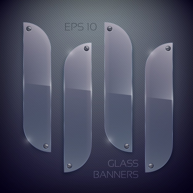 glossy glass frame, rectangular shape