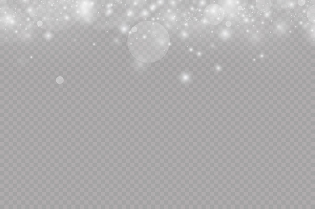 Glow effect Decoration for the background Christmas dust