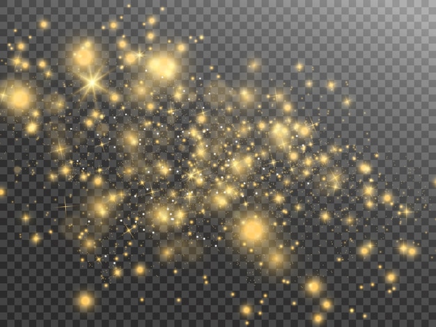 Glow light effect. Star burst with sparkles.Sun. 