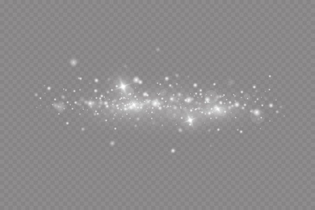glow light effect vector illustration christmas flash dust