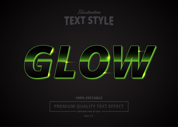 glow  text effect