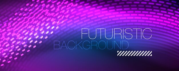 Glowing light particles in dark neon space magic glow shiny abstract background