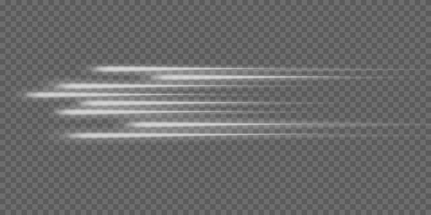 glowing white speed lines high speed
