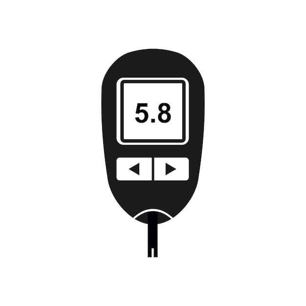 Glucometer iconVector illustration isolated on white background