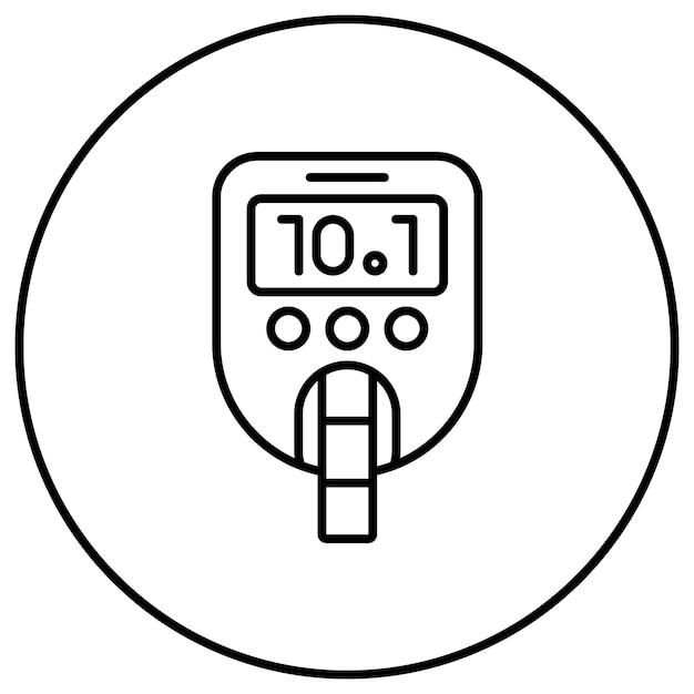 glucose checkup icon vector image can be used for health checkup