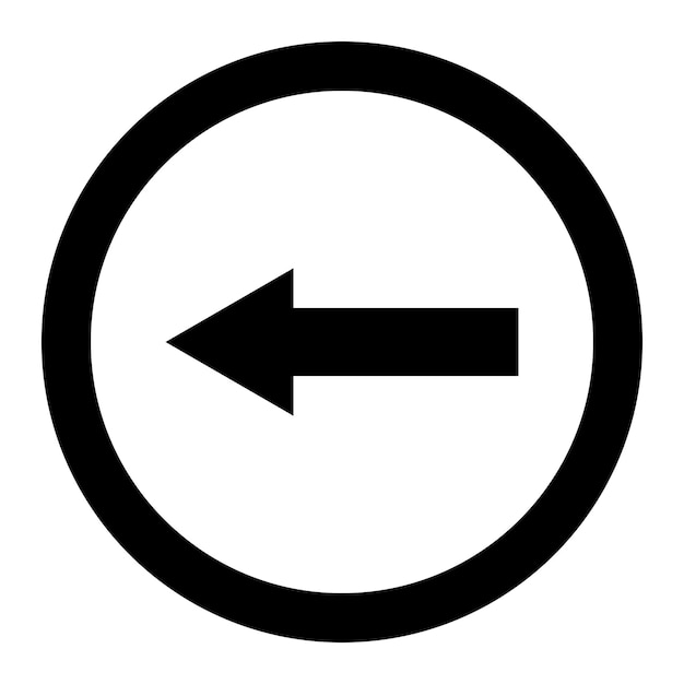 Go left Vector Icon Design Illustration