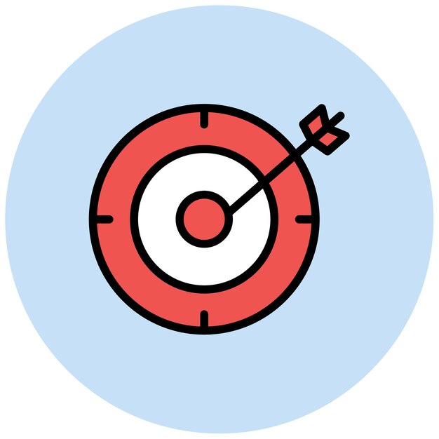 Goal icon vector image Can be used for Archery
