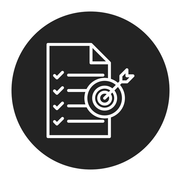 Goal Setting icon vector image Can be used for Action Plan