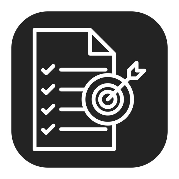 Goal Setting icon vector image Can be used for Action Plan