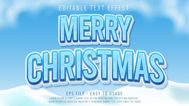 God jul 3D-texteffekt