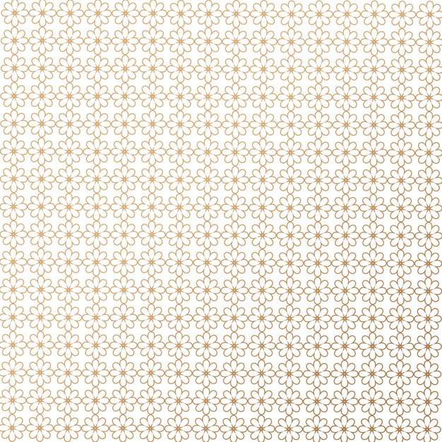 Gold floral pattern on white background elegant gold lace