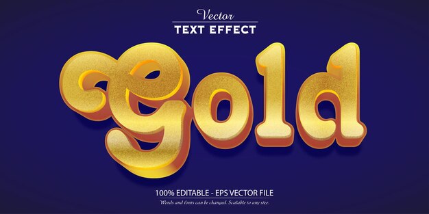 gold text effect editable gold color text style