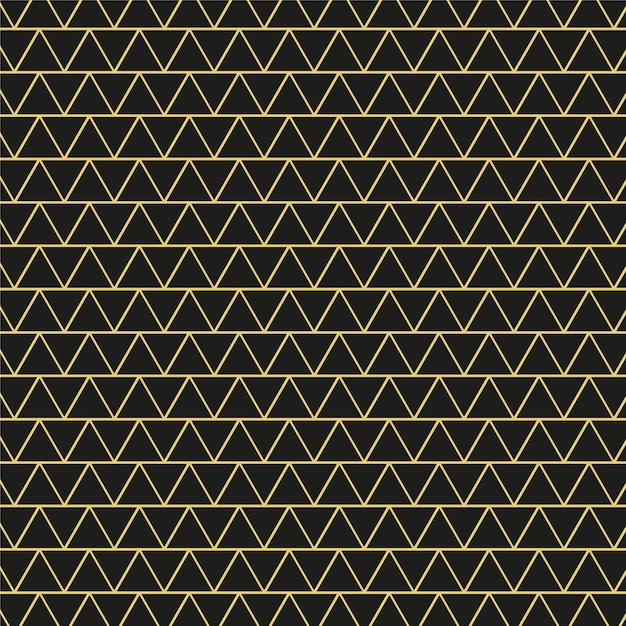 Gold Triangles Pattern Golden Triangular Wave Pattern Geometric Precision with Bold Elegance