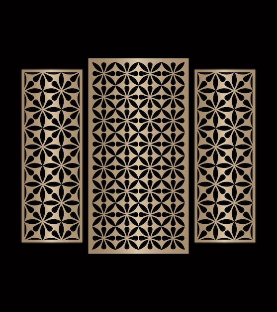 Golden cnc cutting pattern design