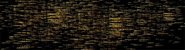 Golden geometric grunge background glitch effect