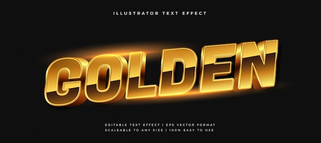 Golden Luxury Shiny Text Style Font Effect