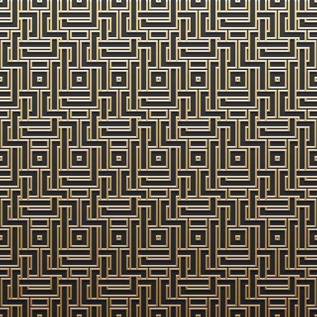golden metallic background with geometric pattern. elegant luxury style.
