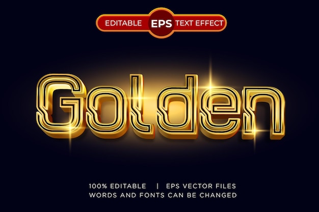 golden text effect