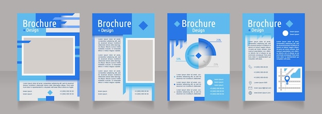 Good brand visibility blank brochure design