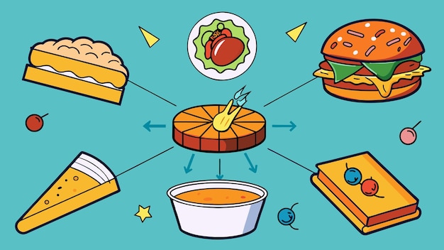 gourmet food vector graphics illustration eps source file format lossless scaling icon design
