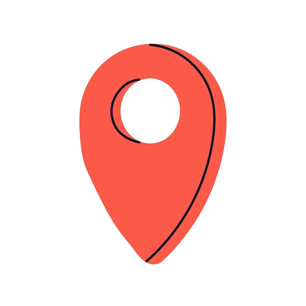 GPS Map pointer location mark pin point of place location pin or navigation mark pin point