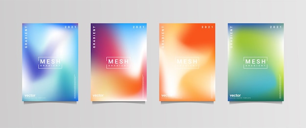 Gradation background set, suitable for background, poster, wallpaper, cellphone screen, banner and others