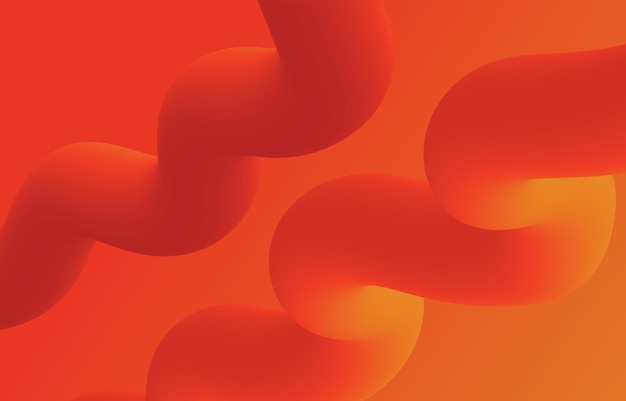 Gradient abstract background Fluid 3d Shape design