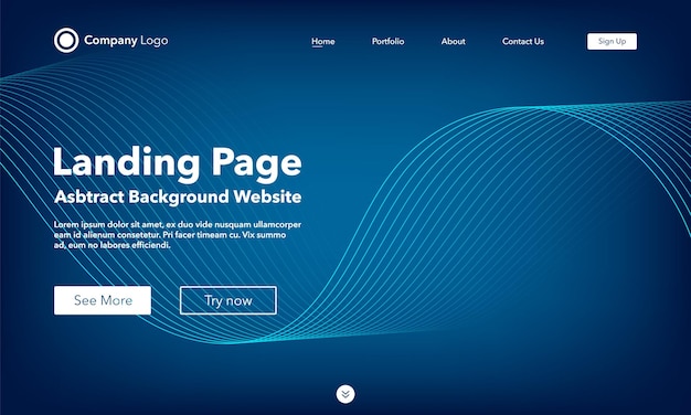 gradient abstract background. template for websites or landing page.