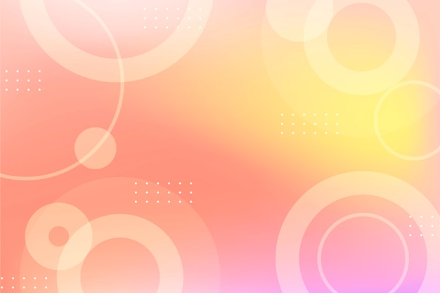 Gradient abstract circular shapes background