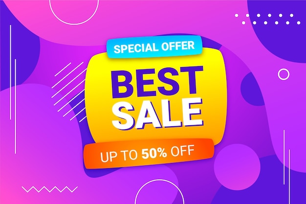 Gradient abstract sales background