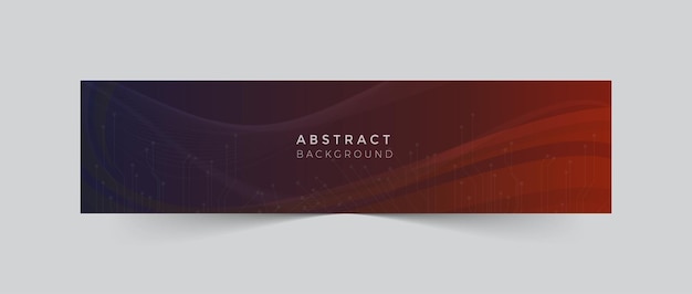 Gradient abstract shape Gradient abstract technology linkedin banner design