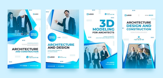 Gradient architecture development instagram stories