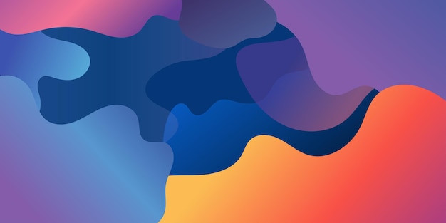 gradient background abstract geometric background with liquid shapes vector