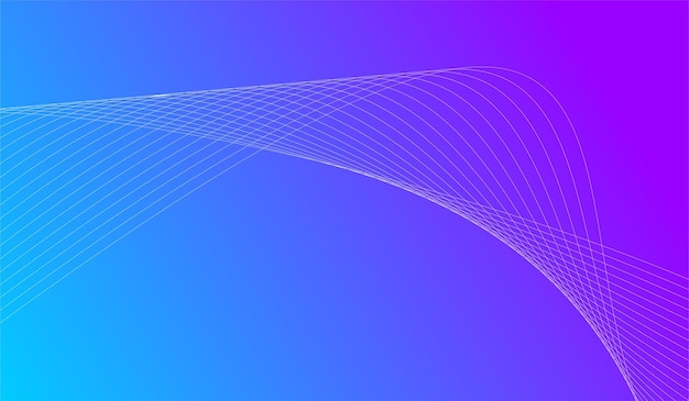 Gradient background wave minimalist style design