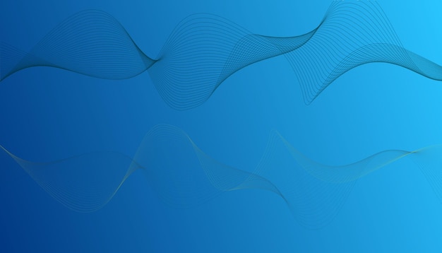 gradient blue wave background design
