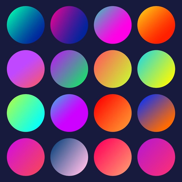 Gradient circle background Abstract vector illustration
