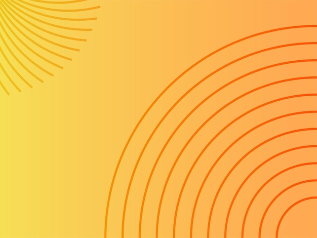 Gradient Color Background Design with Corner Circular Lines Vector Illustration