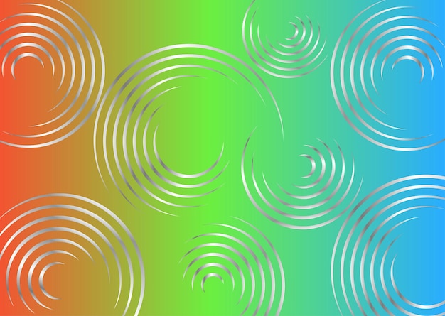 Gradient Color Background with Silver Circle Design
