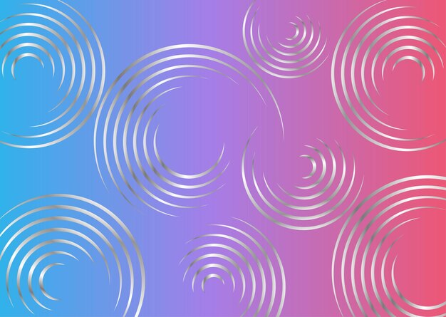 gradient color background with silver circle design