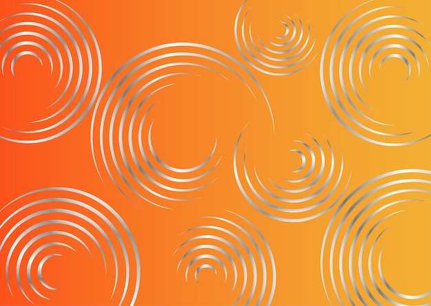 gradient color background with silver circle design