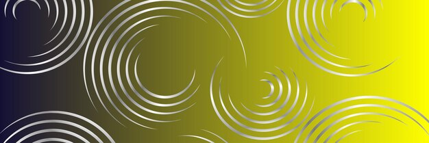 gradient color banner background with silver circle design