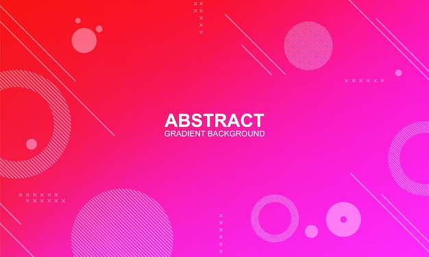 Gradient color geometric banner background Vector