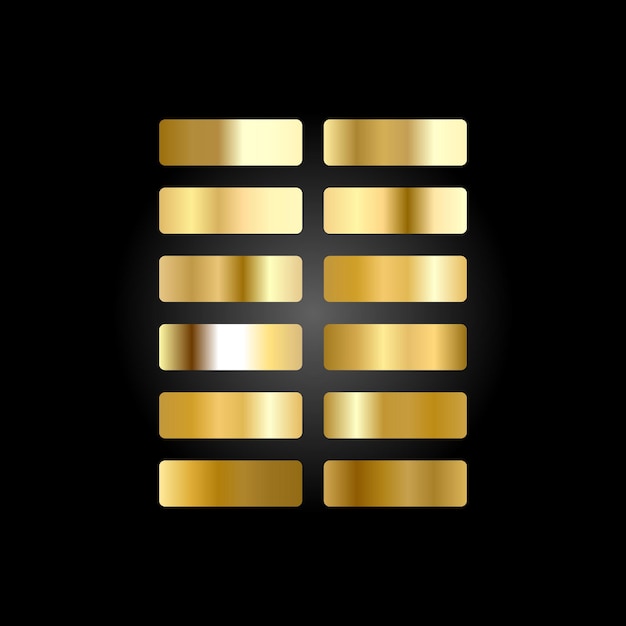 gradient color palette with vector elements
