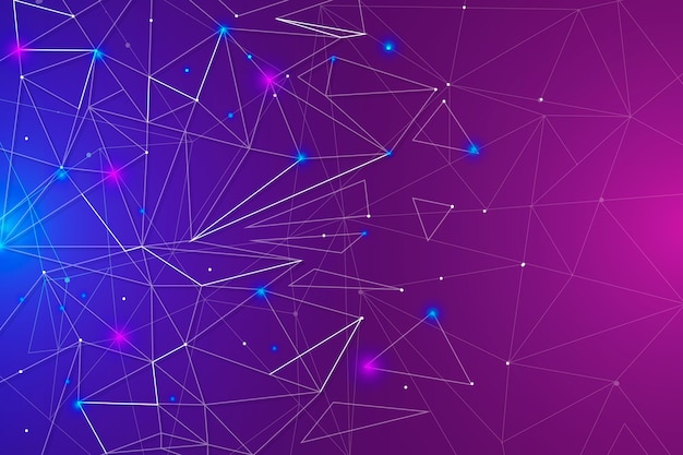 Gradient colored network connection background