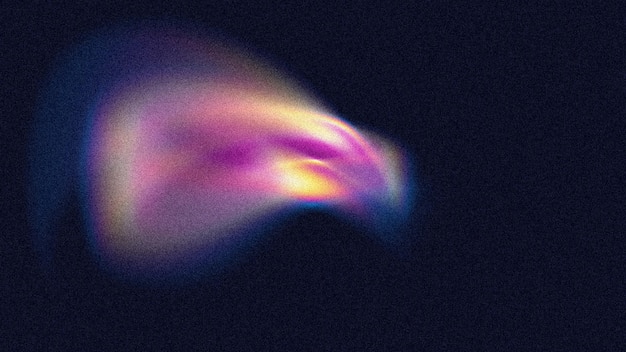 Gradient colorful blurred light background on dark background