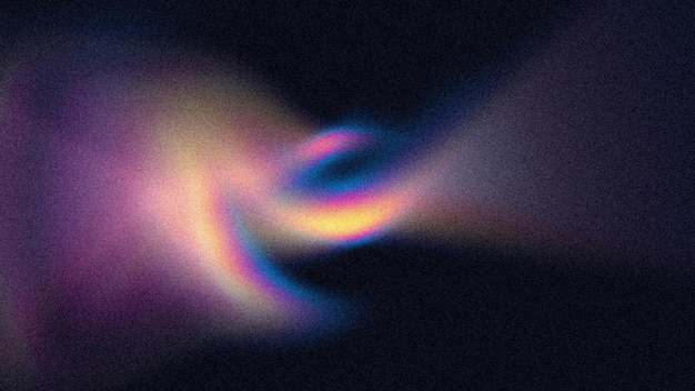 Gradient colorful blurred light background on dark background