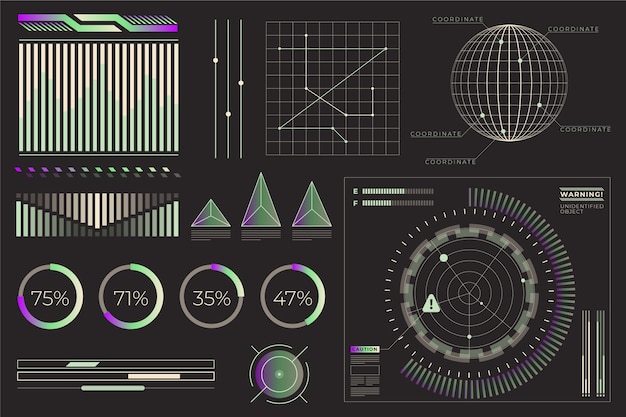 Gradient data visualization design