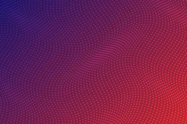 Gradient dot wave background in red and violet