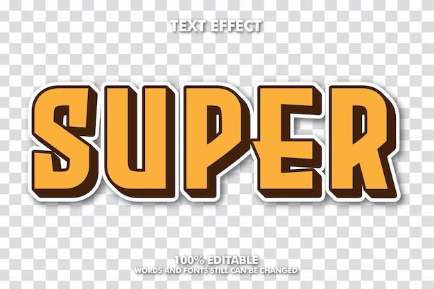 Gradient editable text effect editable transparent background